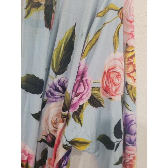 Posh Peanut Bamboo Women's Floral Print Robe size XL Sleepwear #12 - Picture 4 of 4